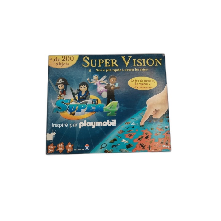 Super Vision Super 4 Playmobil - Dujardin - Jeu Observation 2-6 Joueur