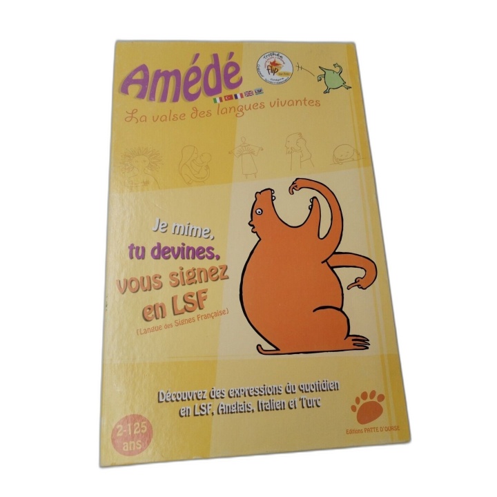 Amédé La Valse des Langues Vivantes - Patte d'Ourse - Mime LSF - 2 ans