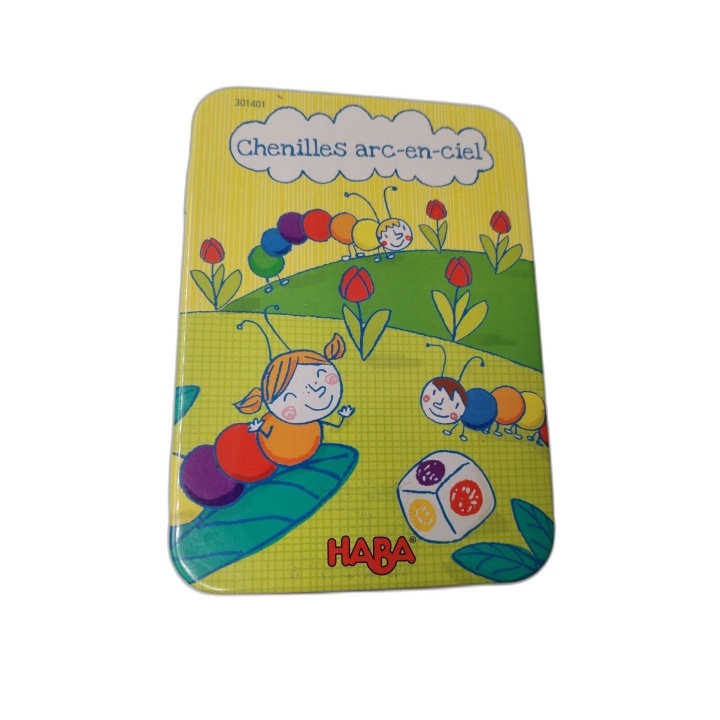 Chenilles Arc-en-Ciel HABA - Jeu Société Enfant 2-4 Joueurs - Dès 2 an