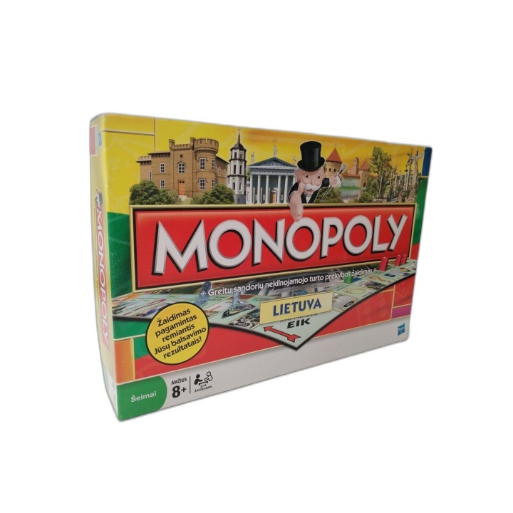 Monopoly Lietuva Lituanie - Hasbro - Jeu de Société Famille 2-6 Joueur