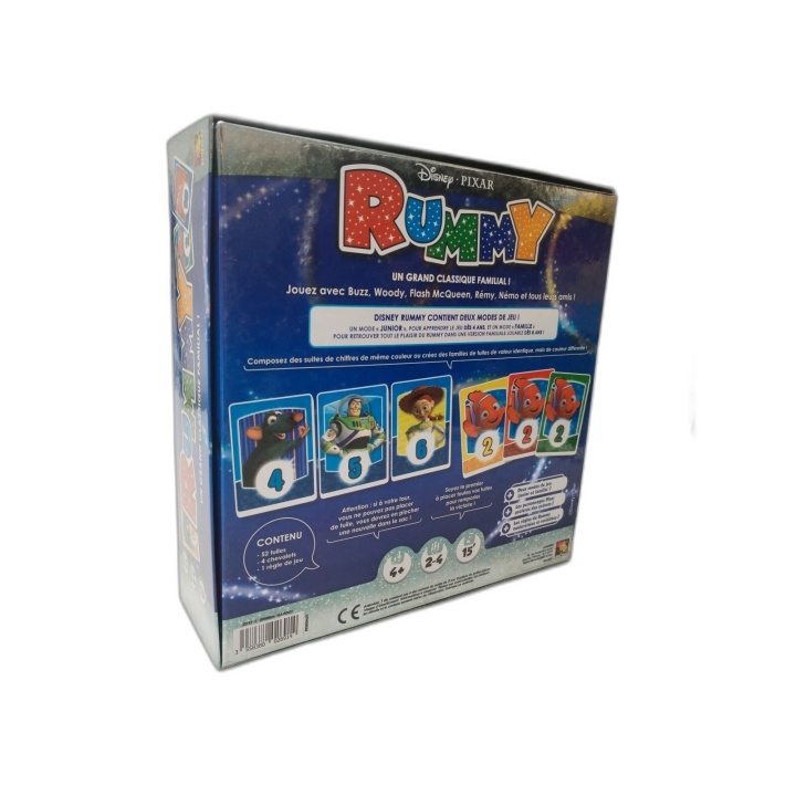 Rummy Disney Pixar - Jeu de Cartes Familial 2-4 Joueurs - Dès 4 ans -