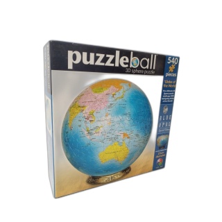 Puzzleball Globe du Monde Blue Opal - Puzzle 3D Sphère 540 pièces - 23