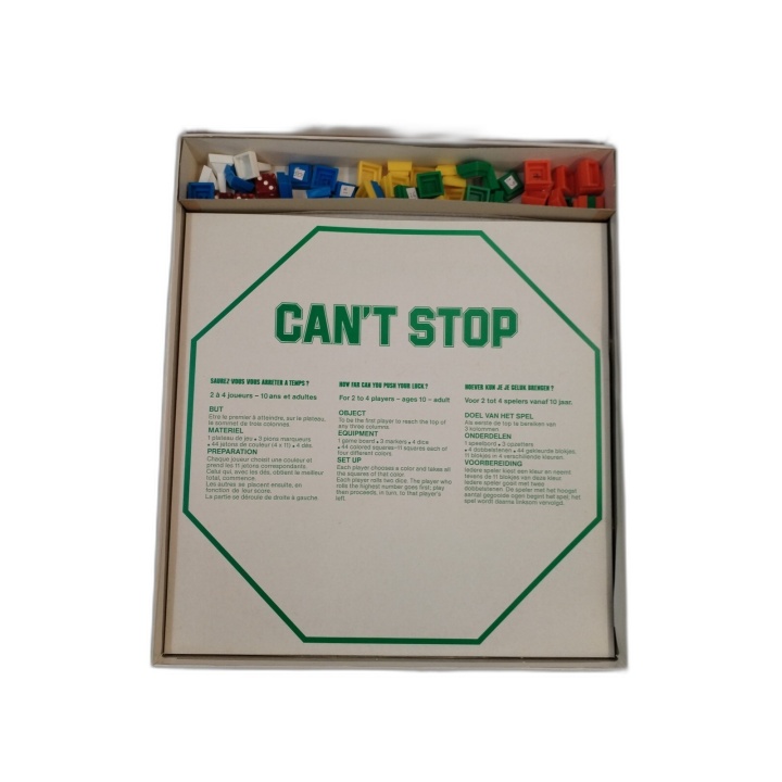 Can't Stop - Miro Meccano / Parker - Jeu Stratégie Dés 2-4 Joueurs - V