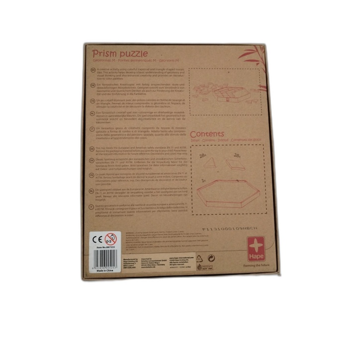 Hape Prism Puzzle Formes Géométriques en Bois - Jeu Créatif Enfant 3 a