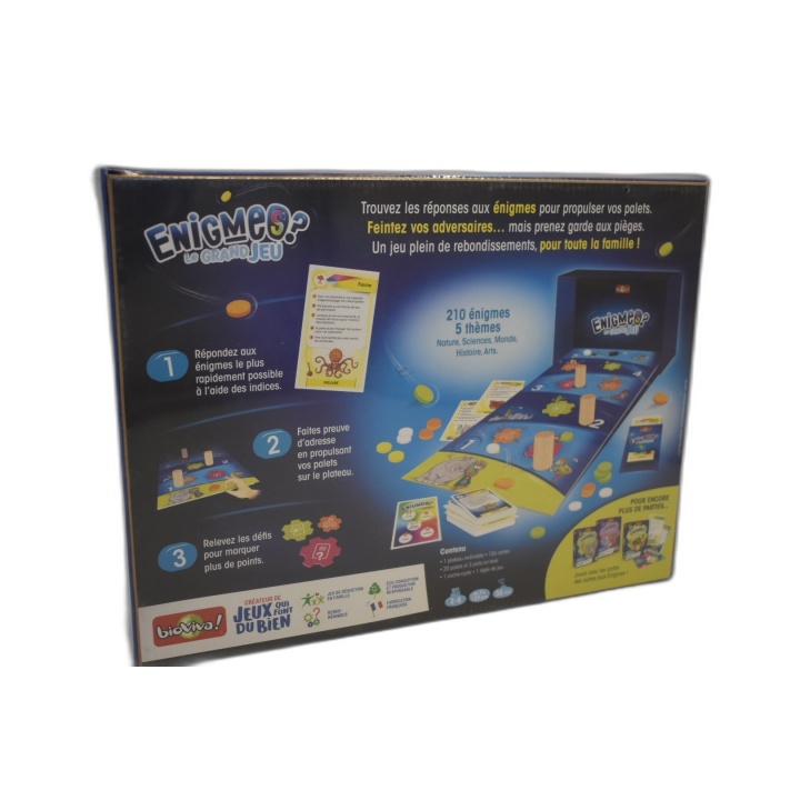 Énigmes Le Grand Jeu - Bioviva - Jeu Déduction Famille 210 Énigmes 5 T