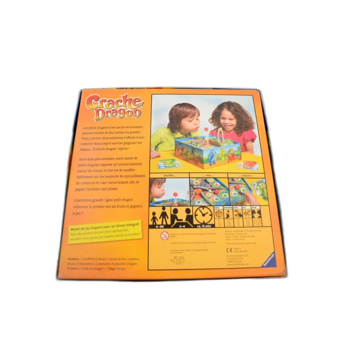 Crache Dragon - Ravensburger - Jeu Enfant Soufflage Volcan - 4-99 ans