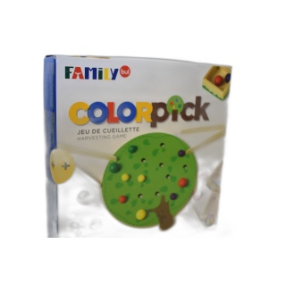 Color Pick Family - Jeu Adresse Bois Enfant 2-4 Joueurs - Dès 4 ans -