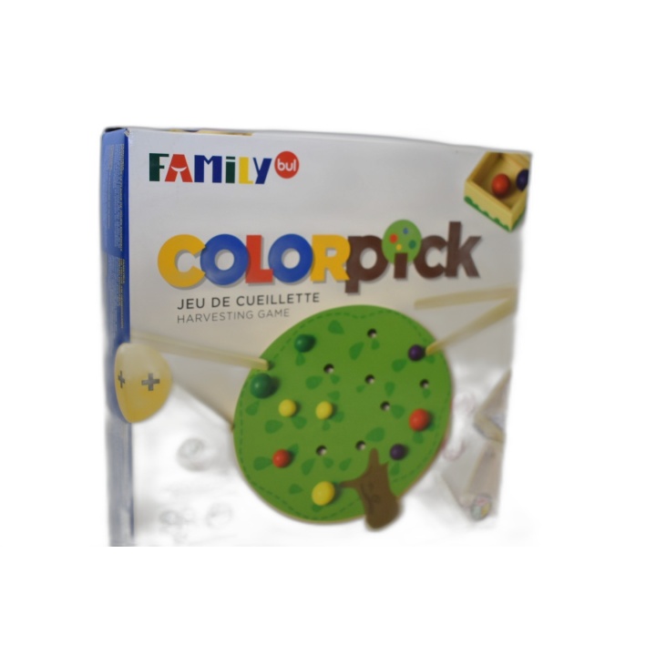Color Pick Family - Jeu Adresse Bois Enfant 2-4 Joueurs - Dès 4 ans -