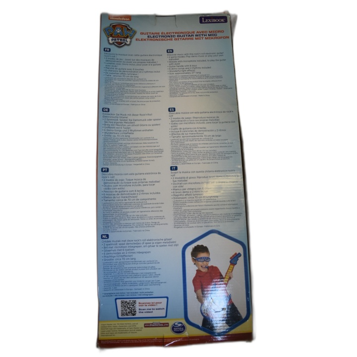 Guitare Électronique PAW Patrol Lexibook avec Micro - Effets Lumineux