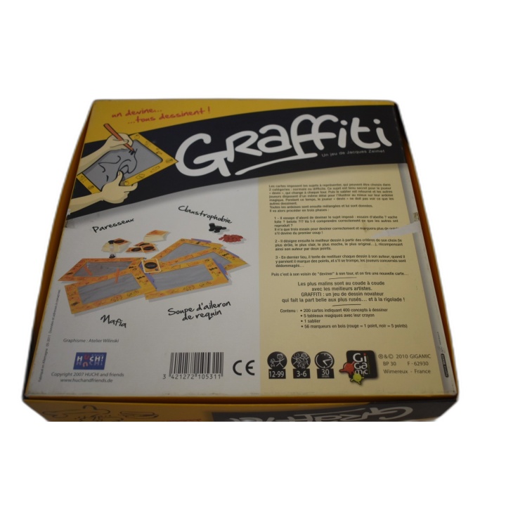 Graffiti - Jeu de dessin et devinettes en famille - 3 joueurs et + - 8