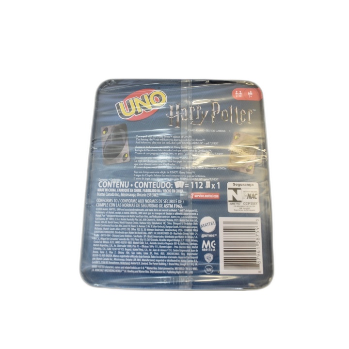 UNO Harry Potter - Mattel - Jeu de Cartes 2-10 Joueurs - 7 ans+ - Boît