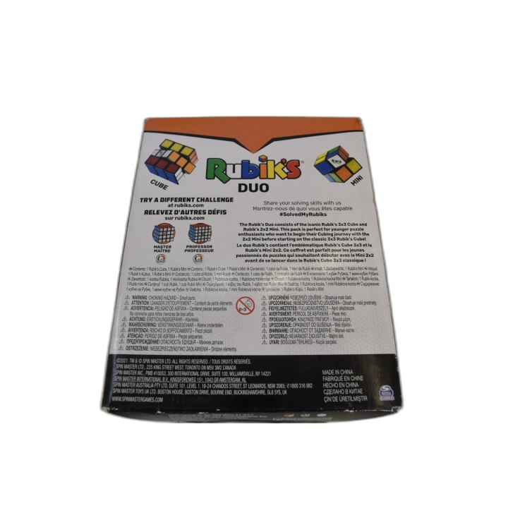 Rubik's Duo Spin Master - Cube 3x3 + Mini 2x2 Officiel - Casse-Tête 8