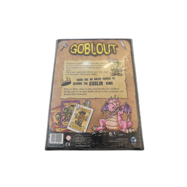 Goblout - Exod Games - Jeu de Cartes & Dés Goblins 2-5 Joueurs - 10 an