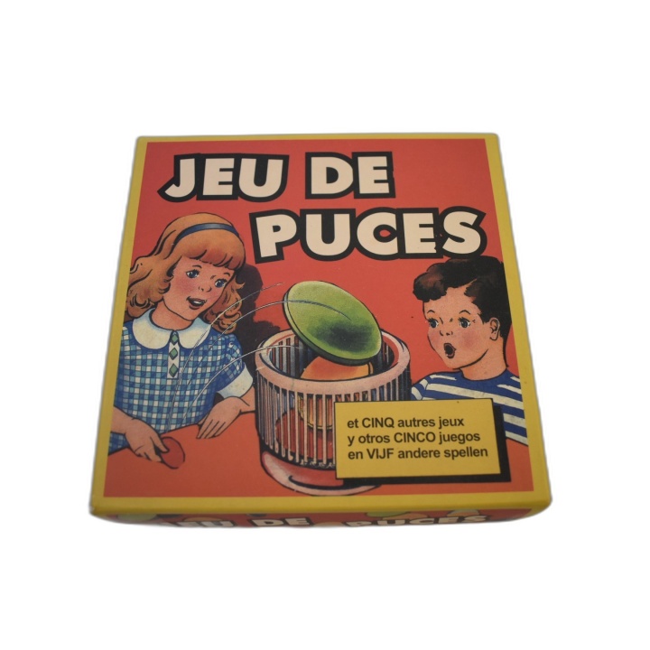 Jeu de Puces + 5 Jeux - Coffret Multijeux Vintage - Jeu Adresse Famill