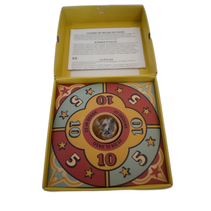 Jeu de Puces + 5 Jeux - Coffret Multijeux Vintage - Jeu Adresse Famill
