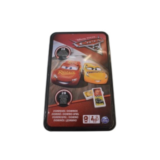 Domino Cars Disney Pixar - Boîte Métal - Jeu Classique Enfant 28 Pièce