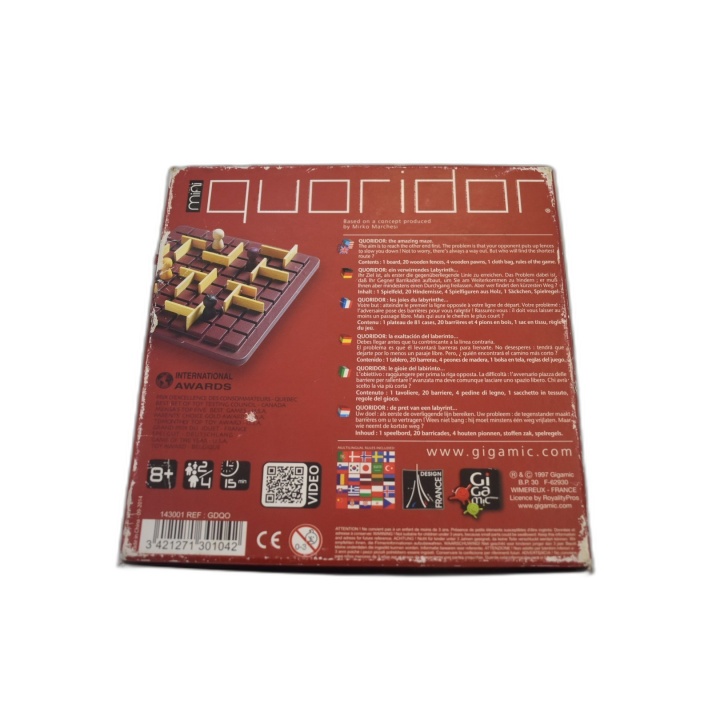 Quoridor Mini - Gigamic - Jeu de stratégie abstraite 2-4 joueurs - 8 a