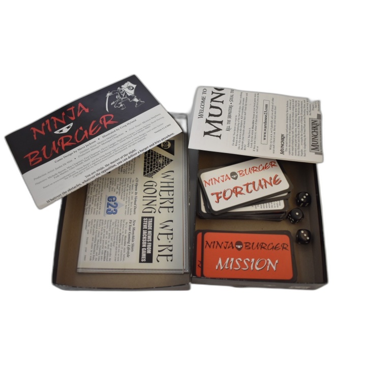 Ninja Burger - Steve Jackson Games - Jeu de Cartes Humour 3-6 Joueurs