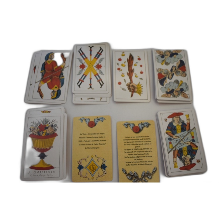 Tarot 1860 J. Gaudais Paris - Jeu de Tarot Ancien Reproduction - Carte