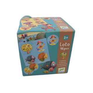 Djeco Loto 4 Saisons 16 pcs - Jeu d'association enfant - Dès 2 ans - O
