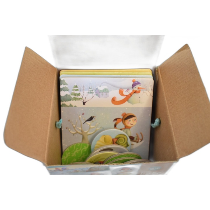 Djeco Loto 4 Saisons 16 pcs - Jeu d'association enfant - Dès 2 ans - O