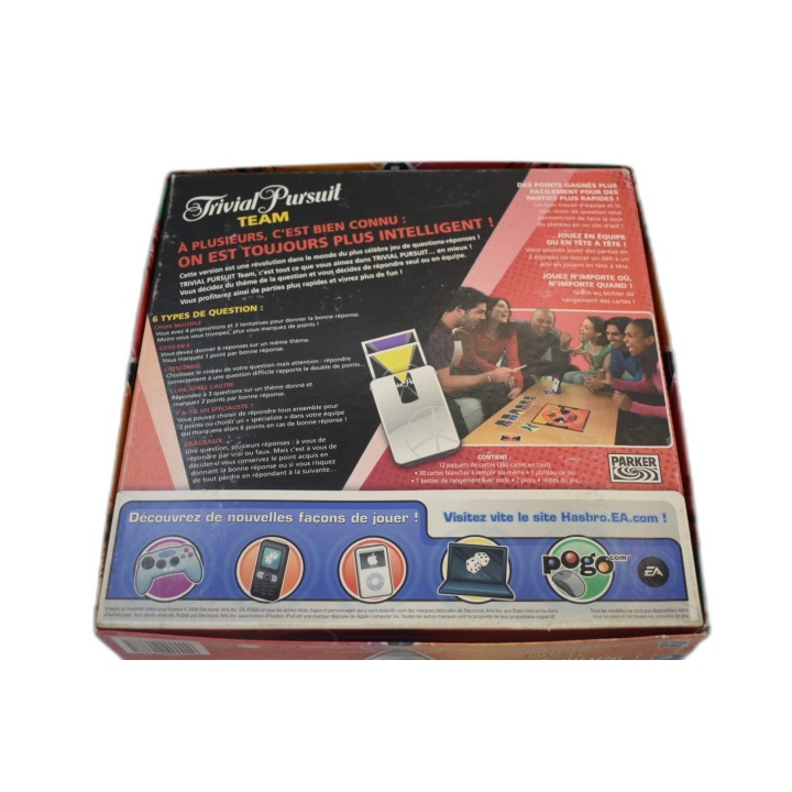 Trivial Pursuit Team Hasbro - Jeu de Questions en Équipe - 2 Équipes -