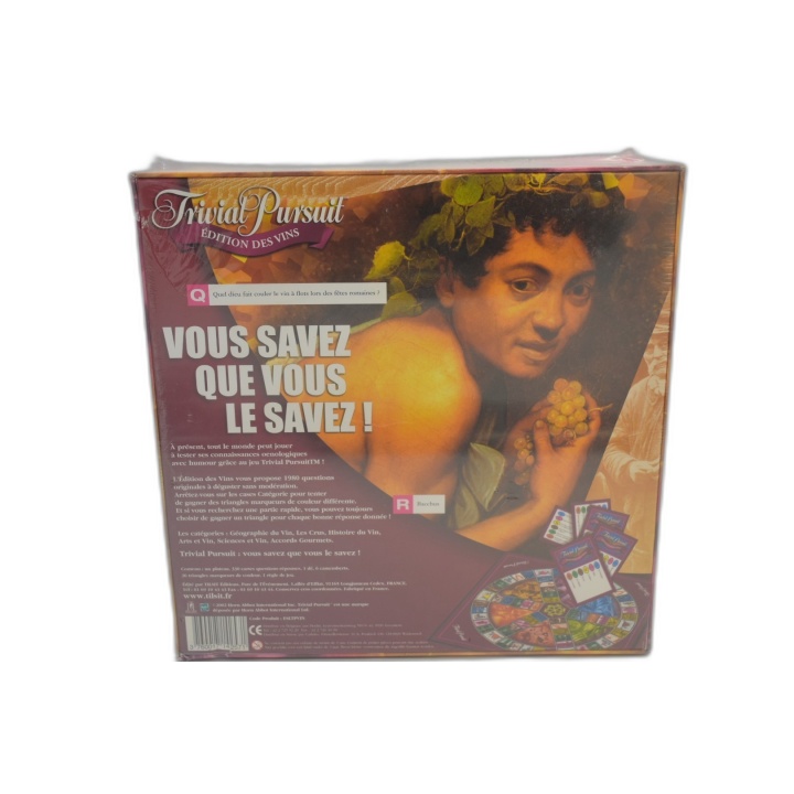 Trivial Pursuit Édition des Vins - Jeu Quiz Œnologie 2-6 Joueurs - Neu