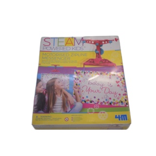 4M STEAM Powered Kids - Motorised Zipline Messenger - Kit Construction