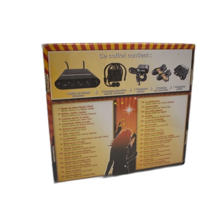 Coffret Karaoké Party Pack Complet - Boîtier Mixage + 2 Micros Sans Fi