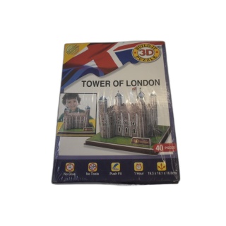 Tower of London - Puzzle 3D Build-It 40 Pièces - Maquette Sans Colle -