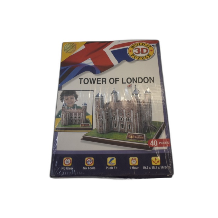 Tower of London - Puzzle 3D Build-It 40 Pièces - Maquette Sans Colle -
