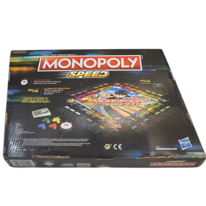 Monopoly Speed - Hasbro Gaming - Jeu Stratégie 2-4 Joueurs - 8 ans - N