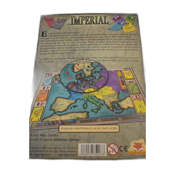 Imperial - Mac Gerdts - Jeu Stratégie Géopolitique 2-6 Joueurs - 12 an