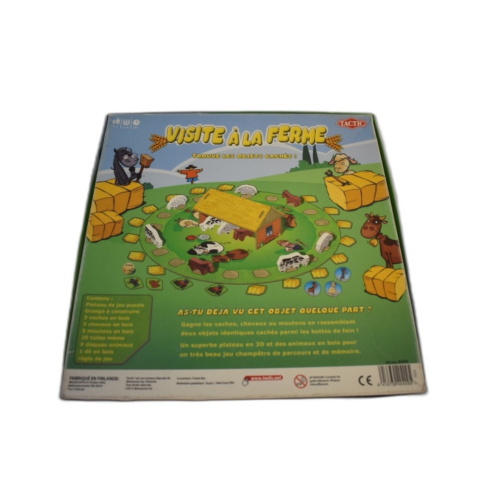 Visite à la Ferme - Tactic - Jeu Enfant Observation 2-4 Joueurs - Pièc