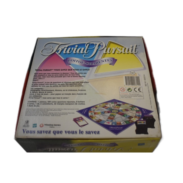 Trivial Pursuit Poitou-Charentes - Jeu Quiz Régional - 2 Joueurs et +