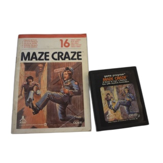 Maze Craze - Atari 2600 - Jeu de Labyrinthe Classique avec Notice - Oc