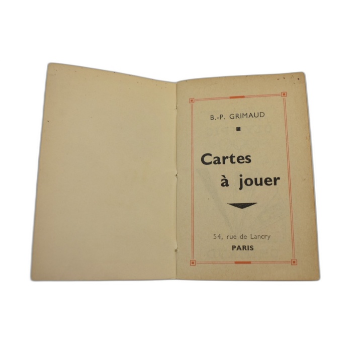 Carte à Jouer Ancienne Illustrée - As Atout Arbre de Vie 4 Enseignes -