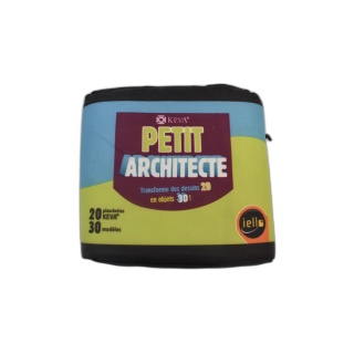 KEVA Petit Architecte - IELLO - Jeu Construction 3D Enfant - 20 Planch