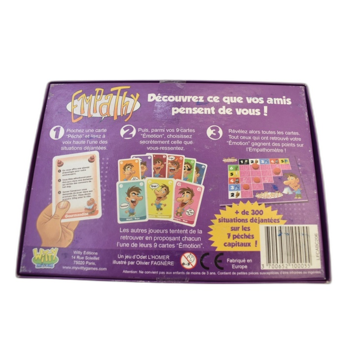 Empathy Pathomètre - Witty Editions - Jeu Ambiance Empathie - Occasion