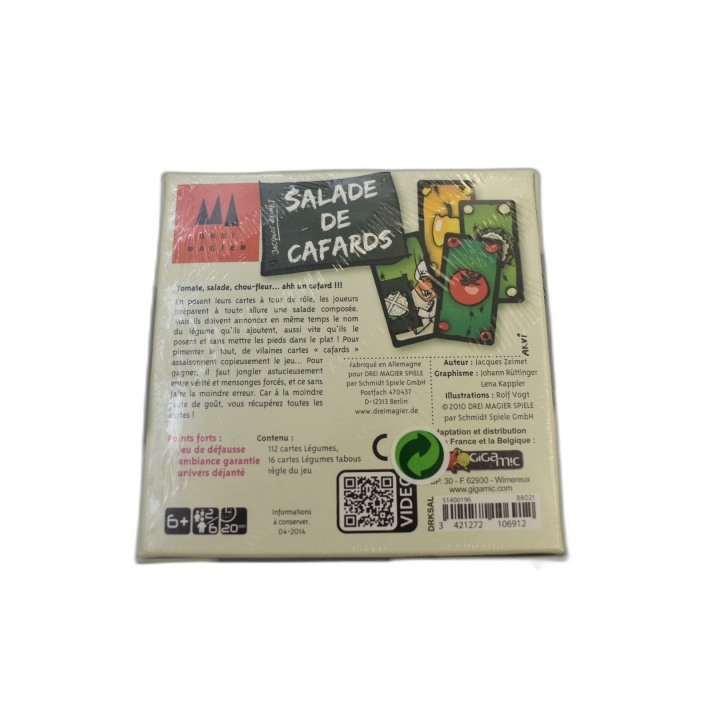 Salade de Cafards - Gigamic / Drei Magier - Jeu de Cartes 2-6 Joueurs