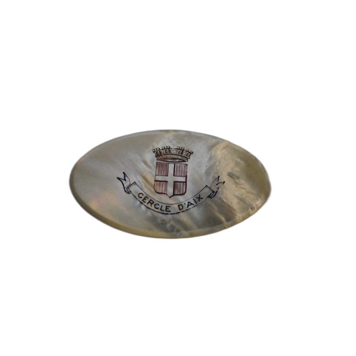 Jeton Nacre Gravé Cercle d'Aix - Armoiries Ville Aix-en-Provence - Piè