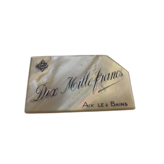 Jeton de Casino Nacre "Dix Mille Francs" - Grand Casino Aix-les-Bains 