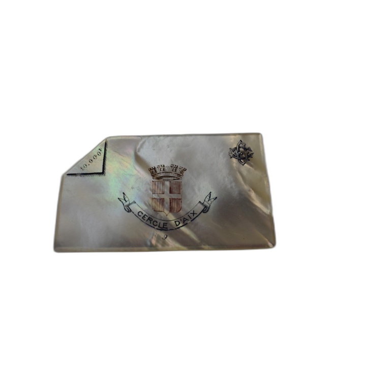 Jeton de Casino Nacre "Dix Mille Francs" - Grand Casino Aix-les-Bains 