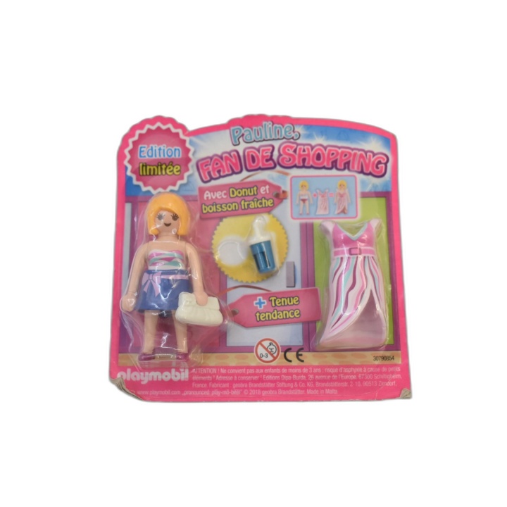 Playmobil Pauline Fan de Shopping - Édition Limitée - Figurine avec Te