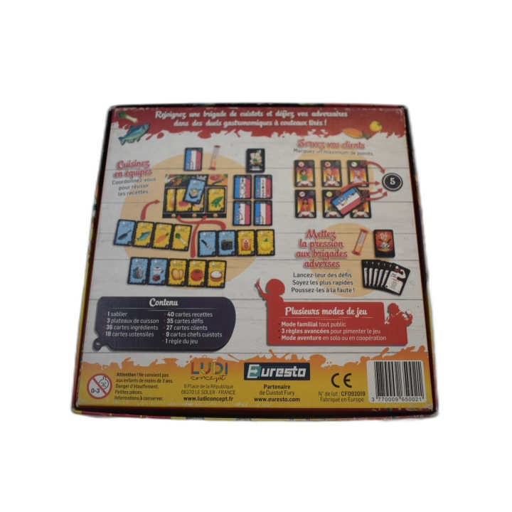 Cuistot Fury - Jeu de cartes cuisine ambiance famille - 3 ans+ - Occas