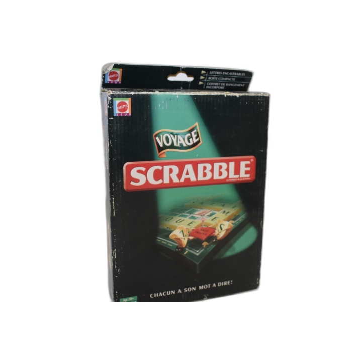 Scrabble Mattel - Version Voyage Mallette - Jeu de Lettres 2-4 Joueurs