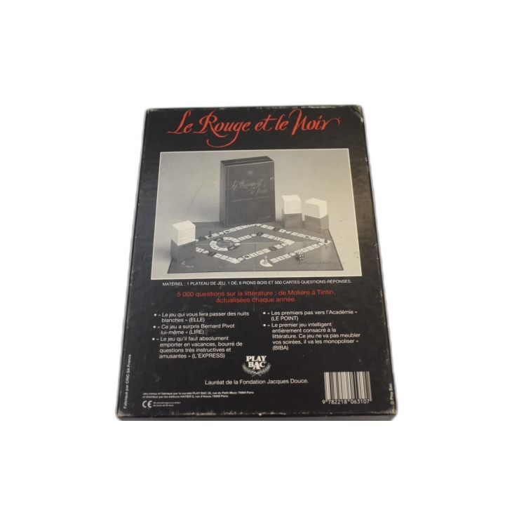 Le Rouge et le Noir - Play Bac - Jeu Quiz 5000 Questions Littérature -