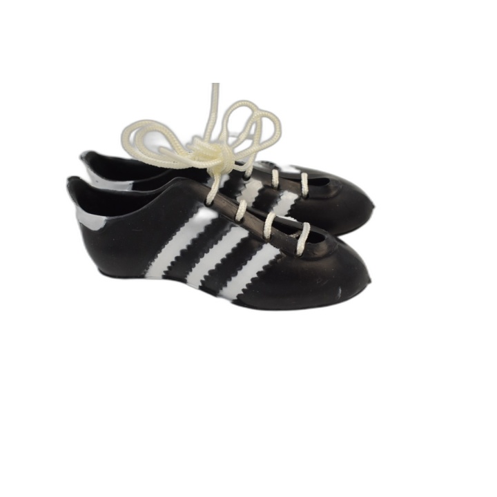 Paire de Chaussures Miniatures Poupée Noir & Blanc - Neuves - Accessoi