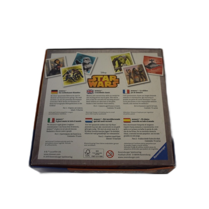 Star Wars Rebels - Jeu de Mémoire Memory - Ravensburger - 2 Joueurs -