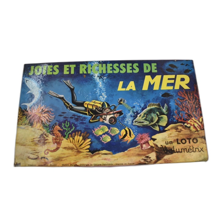 Joies et Richesses de la Mer - Loto Volumétrix - Jeu Éducatif Vintage